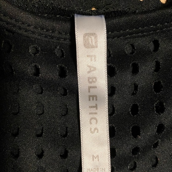 Fabletics Black Tully Laser Cut Shift Dress - Picture 3 of 3